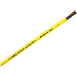 PUR connection cable ÖLFLEX 540 P 2 x 0.75 mm², unshielded, yellow, 0012452