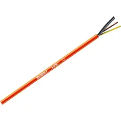PUR connection cable H05BQ-F 2 x 1.0 mm², unshielded, orange, 0013610