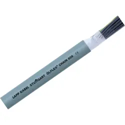 PVC connection and control cable ÖLFLEX CHAIN 809 25 G 0.5 mm², AWG 20, unshielded, gray, 1026707