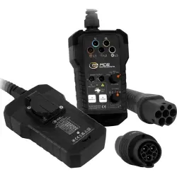 EVSE tester, type 2 plug, for wallboxes, CAT II 300 V, PCE Instruments PCE-EVSE 310+