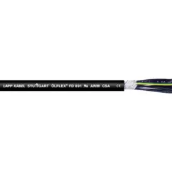 PVC connection and control cable ÖLFLEX FD 891 4 G 0.75 mm², AWG 19, unshielded, black, 1026104/100