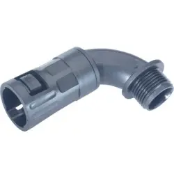 90° hose screw fitting, M20, 16 mm, PA, IP66, gray, (L) 46 mm, 68100130