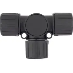 T hose screw fitting, 34 mm, PA, IP66/IP67/IP68 (2bar), black, (L) 91 mm, 55507343