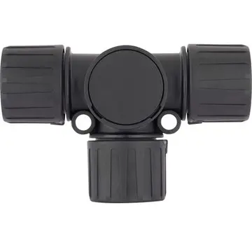 T hose screw fitting, 34 mm, PA, IP66/IP67/IP68 (2bar), black, (L) 91 mm, 55507343 - 1