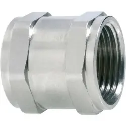 Straight hose screw fitting, M25, brass, nickel-plated, IP68, metal, (L) 30 mm, 55510020