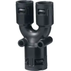 Y splitter, PA/TPE, IP68/IP69, gray, (L) 71 mm, 61801110