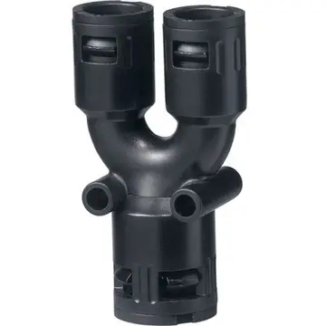 Y splitter, PA/TPE, IP68/IP69, gray, (L) 71 mm, 61801110 - 1