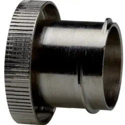 End closure, 10 mm, brass, nickel-plated, metal, (L) 16.3 mm, 61802300