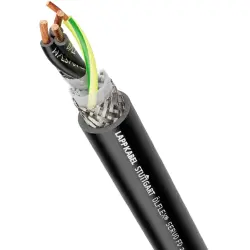 PUR motor connection cable ÖLFLEX SERVO FD zeroCM 3 G 2.5 mm², AWG 14, shielded, black, 1023471