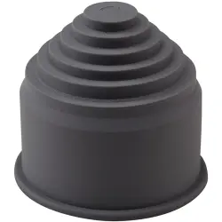 End grommet, (L) 37 mm, clamping range 6-16.5 mm, TPE, gray, for hose ends, 65500230
