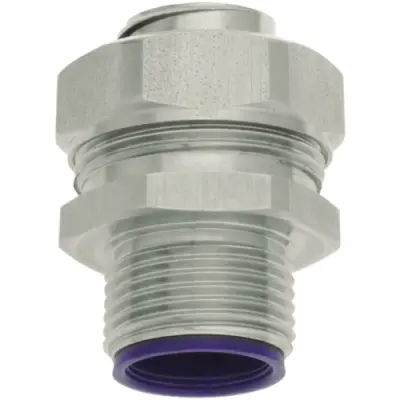 Straight hose screw fitting, M20, 20 mm, brass, nickel-plated, IP65, metal, (L) 33.5 mm, 55503224 - 1