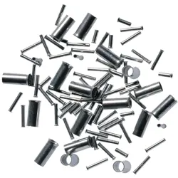 Uninsulated wire end ferrule, 1.5 mm², 10 mm long, DIN 46228, silver, 61721550
