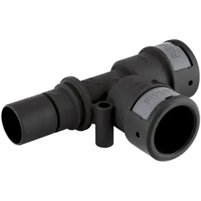 T connector, 17 mm, PA, IP66/IP67/IP68/IP69, black, (L) 96.2 mm, 61804964 - 1