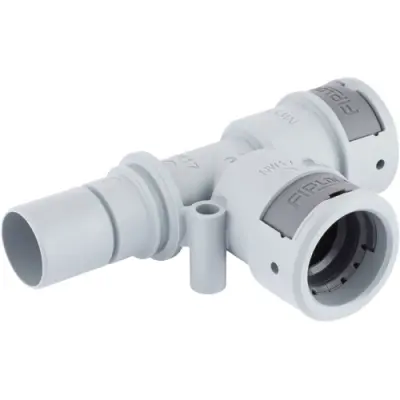 T connector, 48 mm, PA, IP66/IP67/IP68/IP69, gray, (L) 156.6 mm, 61804976 - 1