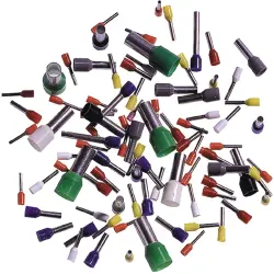 Insulated wire end ferrule, 6.0 mm², 20 mm/12 mm long, DIN 46228-4, black, 61721940