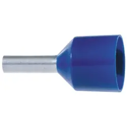 Insulated wire end ferrule, 16 mm², 25.5 mm/12 mm long, blue, 61746507