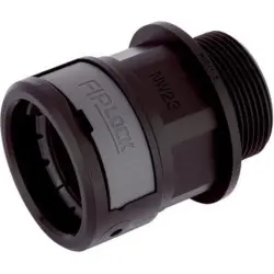 Straight hose screw fitting, M32, 23 mm, PA, IP66/IP67/IP68/IP69, black, (L) 55.1 mm, 61804220