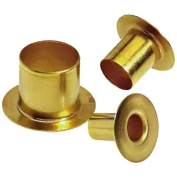 Grounding sleeve, (L) 18.4 mm, head Ø 35 mm, brass, for cable gland PG29, 52010130