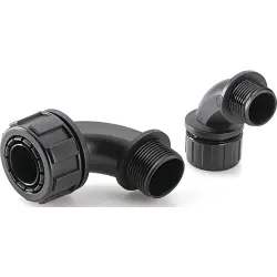 90° hose screw fitting, M20, PA, IP65/IP67/IP72, gray, (L) 39 mm, 55502366