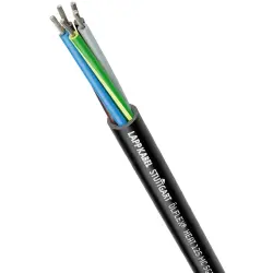 PE copolymer connection cable ÖLFLEX HEAT 125 MC 300/500 V 7 G 0.5 mm², unshielded, black, 1024304