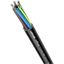 PE copolymer connection cable ÖLFLEX HEAT 125 MC 450/750 V 2 x 4.0 mm², unshielded, black, 1024339