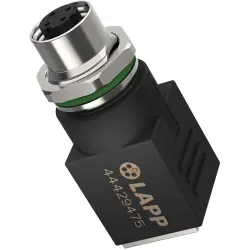 Socket, RJ45, 4 pole, Cat 5, screw connection, panel mounting, 44429475