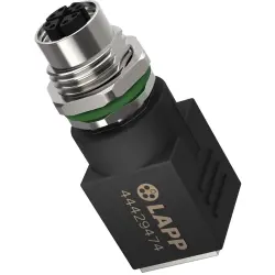 Socket, RJ45, 8 pole, Cat 6A, screw connection, panel mounting, 44429474