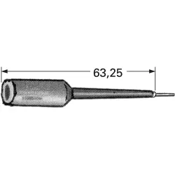 Test probe, socket 4 mm, 2500 V, red, 3561-2