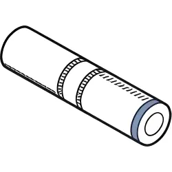 Butt connector, uninsulated, 22 mm², AWG 4, 66.55 mm, 277159-1