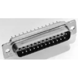 D-Sub plug, 50 pole, standard, equipped, straight, crimp connection, 1757819-5