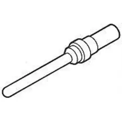 Pin contact, 0.8-0.9 mm², AWG 18, crimp connection, gold-plated, 1218266-1