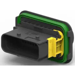 Connector, 4 pole, straight, 1 row, black, 1-1564536-1