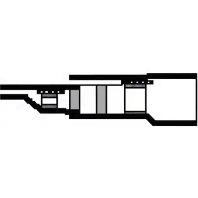 Butt connector with heat shrink insulation, 0.24 mm², AWG 24, transparent blue, 30 mm, 304639-000 - 1