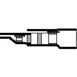 Butt connector with heat shrink insulation, 0.24 mm², AWG 24, transparent blue, 29 mm, 405617-000