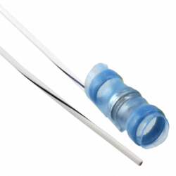 Butt connector with heat shrink insulation, 0.61 mm², AWG 20, white/black, 19.1 mm, 839158-000