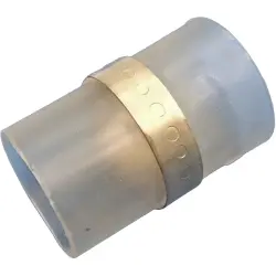 Butt connector with heat shrink insulation, transparent, 27 mm, 696437-000