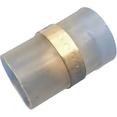 Butt connector with heat shrink insulation, transparent, 33.2 mm, 696681-000 - 1