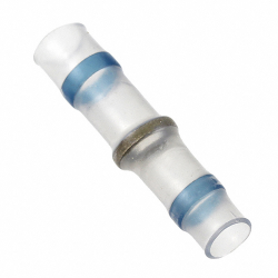 Butt connector with heat shrink insulation, transparent, 29.3 mm, D42180-000