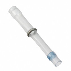 Butt connector with heat shrink insulation, transparent, 26 mm, D34796-000