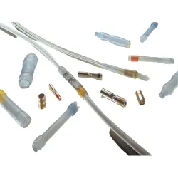 Butt connector with heat shrink insulation, 0.5 mm², AWG 20, white, 20.5 mm, 624044-000