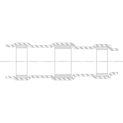 Butt connector with heat shrink insulation, transparent blue, 16.5 mm, 619819-000 - 1
