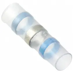 Butt connector with heat shrink insulation, transparent, 32.5 mm, 678853-000