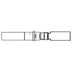 Receptacle, 0.08-0.14 mm², AWG 28-26, solder connection, gold-plated, 507762-000