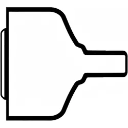D-Sub connector caps, size: 1 (DE), straight 180°, elastomer, black, 806792-000