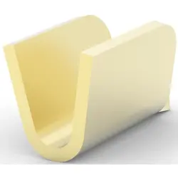 Crimp splice, uninsulated, 0.8-2.5 mm², AWG 18.5 to 13.5, yellow, 5.72 mm, 62040-2