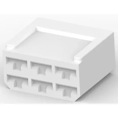 Insulating housing for 6.35 mm, 6 pole, PA, UL 94V-2, natural, 280314 - 1