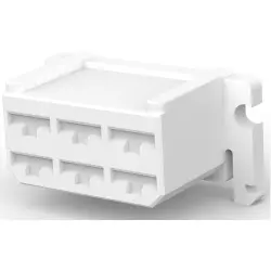 Insulating housing for 6.35 mm, 6 pole, PA, natural, 171432-1