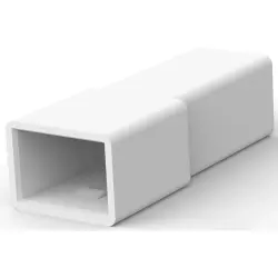 Insulating housing for 6.35 mm, 1 pole, natural, 962496