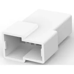 Insulating housing for 6.35 mm, 2 pole, PA, natural, 1-180908-0