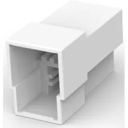 Insulating housing for 6.35 mm, 3 pole, PA, UL 94V-2, natural, 180940